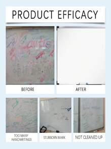 100ml Whiteboard Cleaner, Removes Stubborn Marks From Oil-Based Markers In Office & Classroom