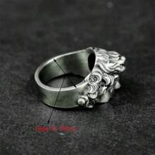 破碎的大卫银戒指 - 米开朗基罗的大卫戒指 - 意大利雕像大卫艺术戒指