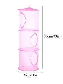 1 szt. Pluszowa siatka na zwierzęta lub hamak, 3 przegrody wisząca pluszowa siatka na zabawki hamak do sypialni wystrój domu