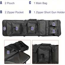 Trintion Case Bag Outdoor Camping Storage Pouch - Negro - Ver 2