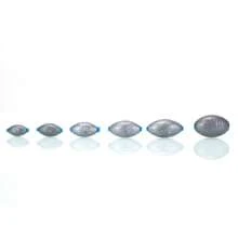 10Pcs Fishing Sinkers Olive Shape Fishing Accessories 5G/7G/10G/15G/20G/30G Fishing Lead Weight Plastic Core For Long Casting