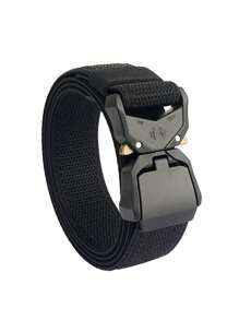 1pc 3.8cm Elastic Multifunctional Tactical Waist Belt, Nylon Canvas Woven Casual Slouchy Belt For Men - Multicolor 1 - View 4