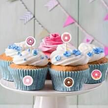 500 Piezas Pegatinas de Donuts Lindas Rollo Pegatinas Vinilo Estética para Scrapbooking, Diario, Parachoques, Monopatín, Botella de Agua, Dibujos Animados, Casco, Coche