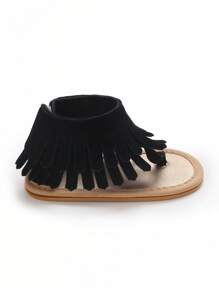 Summer Tassel Simple Breathable Non-Slip Sandals For Infant Boy And Girl, Infant Newborn Shoes