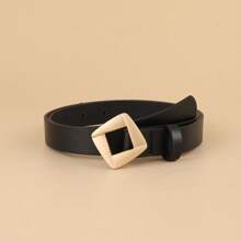 3pcs Women's Fashionable Leather Belt, Korean Minimalist Versatile Belt For Dresses, Jeans And Waist Decoration - Multicolor - View 6