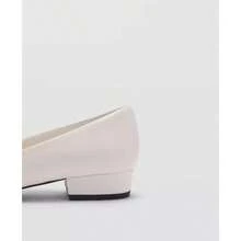 Mango Zapatos de mujer con punta abierta - Blanco - Ver 2