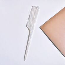 1 Stück tragbarer, mehrfarbiger Haarkamm mit spitzem Ende, breiten und feinen Zähnen für langes und kurzes Haar, geeignet für verschiedene Frisuren und als Urlaubsgeschenk