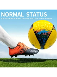 1pc Soccer Ball Size 2 Outdoor And Indoor School Sports Activity Anti-Explosion Classic Design Suitable For Training Practice - Multicolor - View 1