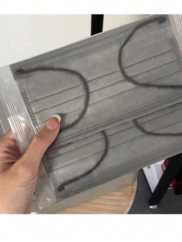 10 Stücke Hochwertige Erwachsenen-Wegwerf-Gesichtsmasken im Collegestil, minimalistisch und stilvoll individuell verpackt