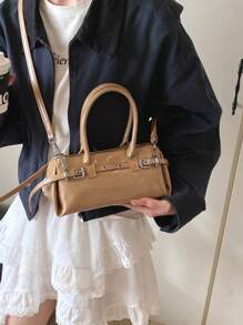 High-End Commuter Mini Handbag, New Spring & Summer 2025, Fashionable Crossbody & Top Handle Versatile Bag - Coffee - View 1