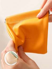 Mini Coin Purse, Portable Data Cable Storage Bag With Auto-Lock Zipper, Lightweight, Washable, Multi-Purpose Small Items Organizer For Coins, Keys, Cards, Lipsticks And Cosmetics