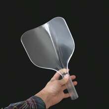 Máscara facial para corte de cabello de salón, protector de teñido de cabello, cubierta reutilizable, máscara de spray de cabello portátil, accesorios profesionales de barbero - Blanco - Ver 2