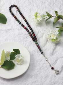 1 件/2 件/3 件/4 件 45 件 10 毫米树脂串珠手链，时尚简约穆斯林祈祷念珠 - 彩色 - 查看 8