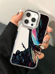 Soft Case Cover With Perforated Cartoon Pattern Compatible With Iphone, Anti-Drop, Marvel Design