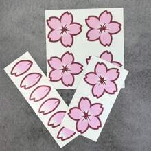 20pcs/Set Japanese Cherry Blossom Stickers, Suitable For Covering Scratches On Vehicle Body, Bicycle/Motorcycle Helmet, Waterproof And Sunproof Decorative Decals For DIY - one-size - View 9