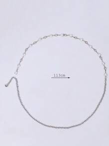 DIY Crystal Chain With Pearl Decor Waist Belt, Straps & Shoulder Strap For Dresses, Luxury Elegant Fashion Accessory' - Multicolor - View 8