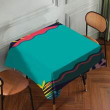 1pc Easter Tablecloth With Rabbit & Egg Design, Suitable For Spring/Summer Decoration, Easter Gift, Indoor/Outdoor, Easter Party & Home Decor, Easter Decorations, Farmhouse Decor - Multicolor - View 72