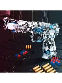 Nuevo para 2025 - Lanzador de dardos de juguete automático impulsado por resorte, dispara balas suaves, modelo de juguete realista de arma de fuego para niños - Perfecto para regalo de cumpleaños, Pascua, vacaciones - Multicolor - Ver 3