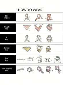 12 pièces/6 pièces/1 pièce Bandana classique à imprimé cachemire, foulard carré vintage en polyester, fichu, convient pour le printemps, l'été, l'automne et l'hiver