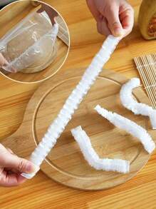 1000/500pcs VintageDisposable Fresh-Keeping Film, Disposable Plastic Wrap Household Kitchen Refrigerator Leftover Rice Fruit Food Plastic Sealed Fresh Cover, Anti-Odor Leak-Proof Dust-Proof Freezer Cover, Refrigerator Fresh Keeping Cover, Kitchen Accessories, Only Suitable For Small Plates With A Diameter Of 7.87in