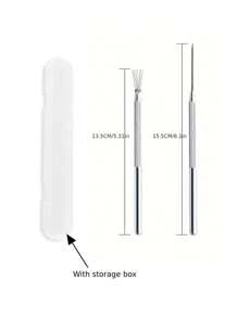 2/3/4/5Pcs Feather Wire Texture Pottery Tools Polymer Clay Modeling &Multifunctional Nail Art Seven-Needle Wire Brush Tool DIY Ceramic Brush Pottery Tools ,Nail Designs,Cake Accessories