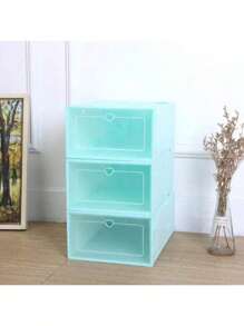 Caja de PLASTICO CON 6 PIEZAS, almacenamiento Plegable transparente para zapatos - Multicolor - Ver 2