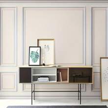 1/2/3/4/5卷装优雅自粘TPE装饰条 - 196.85英寸，柔韧可弯曲，适用于墙壁、地板和橱柜，欧式家居装饰点缀，地板装饰|欧式装饰|易于安装的装饰条，墙面地板装饰条，墙面装饰，墙贴 - 白色 - 查看 5