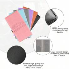 1個車輛文件組織者,商業卡片、駕照和車輛登記證持有人,粉色