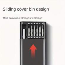 25-In-1 Precision Screwdriver Set, Multi-Functional Repair Tool Kit, Suitable For Disassembling Phones And Tablets, Plastic, No Charging Required - With Various Screw Heads