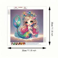 1pc 11.8" X 11.8" (30cm X 30cm) Asymmetrical Shaped 5D Diamond Painting Kit DIY Set, Woman Portrait Design For Wall Decor, Ornament, Suitable For Beginner, Adult Gift, Thanksgiving Gift