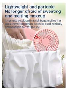 Mini High Power Silent Portable Pocket-Sized USB Rechargeable Hand-Held Fan - Multicolor - View 6