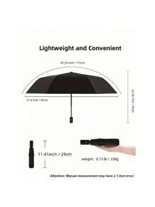 1pc Windproof And Waterproof Travel Umbrella With Automatic UV Protection Sunshade, Fully Automatic Folding Umbrella For Men And Women In Rainy And Snowy Weather, Summer Sunshade Umbrella,Office,Household,Travel, Back To School Supplies