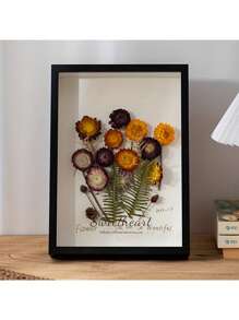 1 个 8 英寸 10 英寸 A4 暗盒相框，3D 展示盒木制相框 5 厘米深桌面墙壁相框，适用于纪念品、婚礼纪念品、工艺品、门票、照片