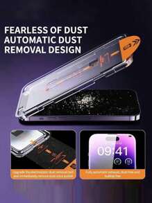 4 piezas Protector de pantalla de vidrio templado con instalación de un solo clic, compatible con iPhone, regalo para cumpleaños, familia y amigos, accesorios para teléfono, a prueba de agua, a prueba de golpes, resistente a caídas, resistente a arañazos y antihuellas dactilares, cobertura completa