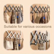 Multi-Function No-Drill Stainless Steel Hanging Hook, Door Back Towel Robe Hat Storage Rack, Space Saving Door Hook