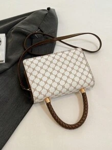 2025春季新款时尚百搭单肩斜挎包，高端小众设计女士腋下手提包 - 白色 - 查看 8