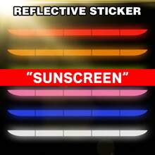Car Sticker Reflective Warning Safety Tape Anti Collision Warning Reflective Stickers Automobile Trunk Reflectante Accessories