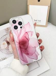 1pc Transparent TPU Anti-Fall Floral Pattern Phone Case Compatible With IPhone 15/15 Pro/15 Plus/15 Pro Max/16/16 Pro/16 Plus/16 Pro Max, Compatible With Galaxy S23 Ultra/A14/A24, Compatible With Redmi Note 12 Pro, Compatible With Pixel 8/8 Pro Waterproof Shockproof Scratch Resistant,International Version, Not The Domestic Version - Multicolor - View 3