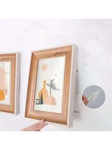 12pcs Punch-Free Tape Strips Self Adhesive Picture Frame Fixed Poster Wall Hook Decorate Fixing Wall Double Sided Tape,Frame Traceless Self Adhesive Tape