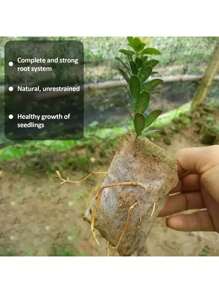 100 Seed Seedling Bags, Non-Woven Plant Growth Bags, Fabric Seedling Pot Plant Bags, Household Garden Supplies