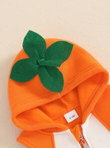 Disfraz de abeja para bebé, mono sin mangas con capucha y calcetines largos, disfraz de abejorro para bebé recién nacido - Naranja - Ver 7