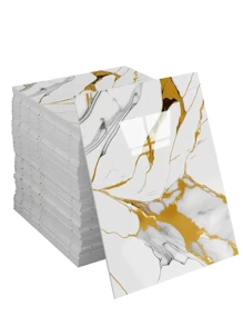 22pcs Anti-Marble Tile Stickers-Easy To Apply And Remove, That Is, Peel Off And Paste, Suitable For Kitchen And Bathroom Tile Stickers To Add A Sense Of Luxury To Any Room, Home Decoration Imitation Marble Stickers Gifts Birthday Graduation Room Decor Wall Decor Bathroom Decor Bedroom Decor Room Decoration Stuff Living Room Decor House Decor Home Decor Living Room Wall Art Floor Tiles Flooring Floor Tiles Self Adhesive Floor Tiles Peel Stick Floor Tiles - White - View 4