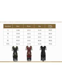 1920S Women's Flying Boom Girl Dress Sequin Dress V-Neck Lace Tassel Dress Clothing With Roaring 20s Accessories For 20s Reception, Prom, Role Play,Mother's Day Gift