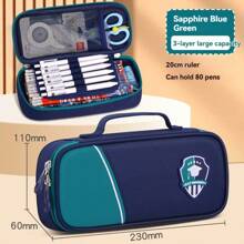 Estojo de Lápis Grande, Nécessaire de Caneta de Grande Capacidade, Bolsa de Papelaria, Organizador de Bolsa de Armazenamento de Alta Capacidade, Estojo para Canetas Marcadoras para Mulheres e Homens, De Volta às Aulas, Suprimentos Escolares, Nécessaire de Lápis, Mochila Escolar