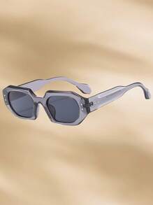 1 件男士时尚眼镜 2025 新款夏季水钻不对称街拍复古适合户外旅行、舞台表演、派对 - 彩色 - 查看 3