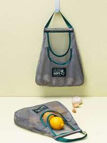 1pc Random Pattern Multipurpose Fruit & Vegetable Storage Hanging Bag For Kitchen