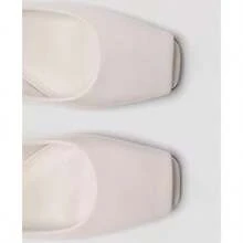 Mango Zapatos de mujer con punta abierta - Blanco - Ver 4