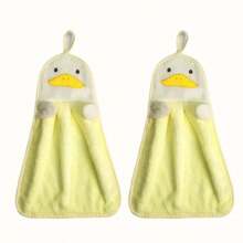 3PCS Small Cute Cartoon Microfiber Towel-Soft, Absorbent, Quick-Drying, Multifunctional, Easy To Hang-A Must In Modern Bathrooms, Kitchens, Living Rooms And Toilets