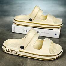 Men's Slip-On Slide Sandals, National Style Casual Slip-On Shoes, Outdoor Beach Shoes, Minimalist Design