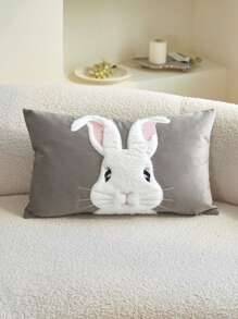 LCUHPCL 1 件复活节兔子刺绣抱枕套，适合家居装饰、客厅、卧室、派对 - 彩色 - 查看 7